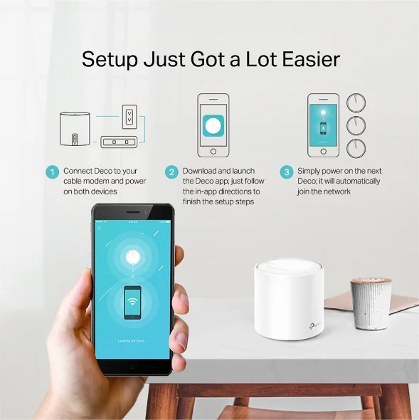 Ponto de Acesso Tp-Link Deco X20 1200 Mbps 2 Uds