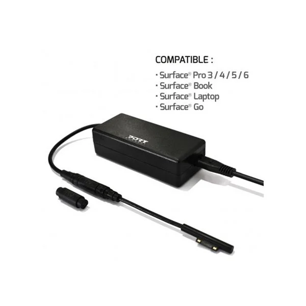 Carregador Universal Port Designs 60w For Microsoft Surface Eu Plug