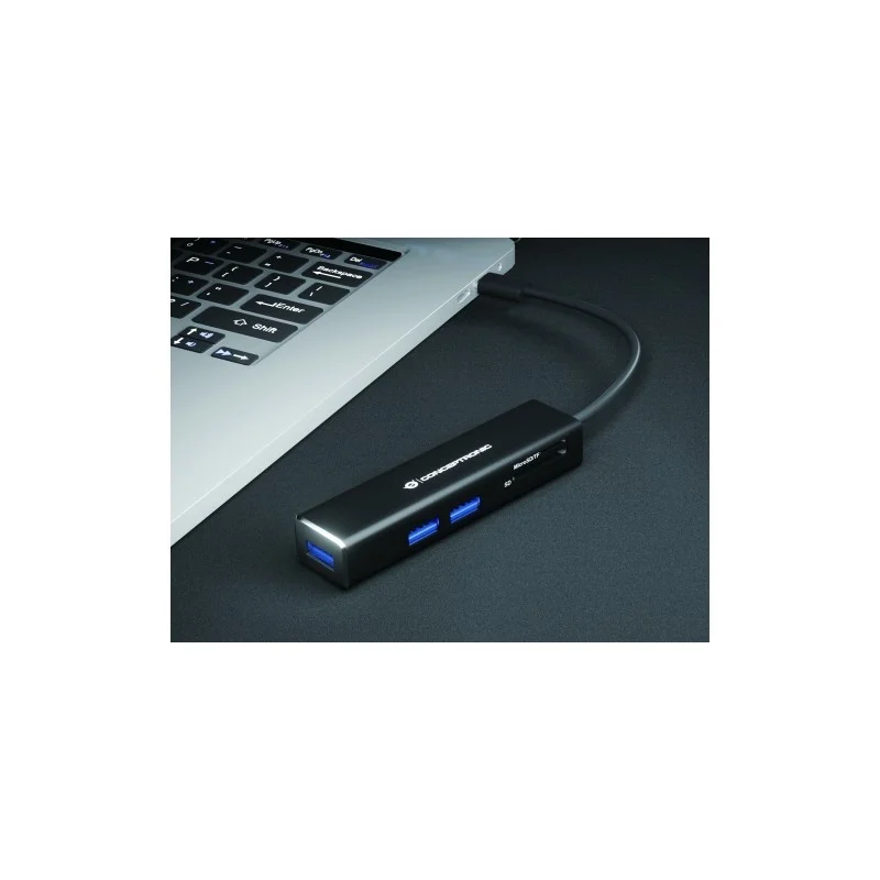 Concentrador Usb Donn de 3 Puertos Con Lectores D.