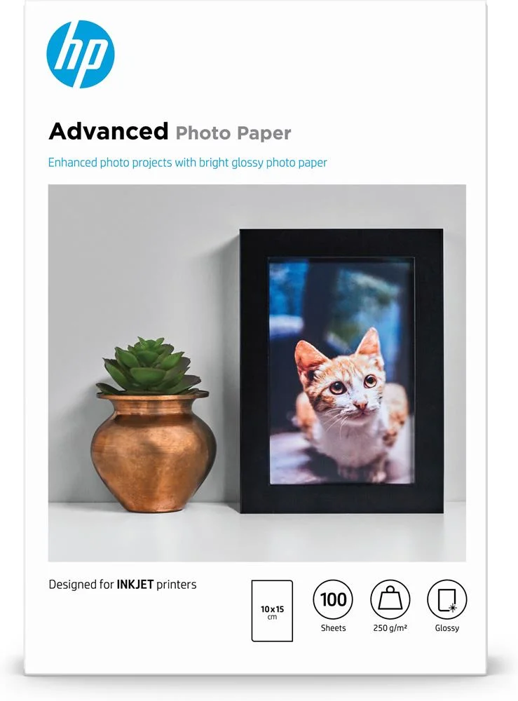 Fotopapier Hp 10x15cm 100stück Randlos Hochglänzend