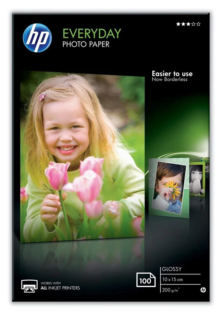 Hp Everyday Photo Paper - Glänzend - 8 Mil - 100 X 150 Mm