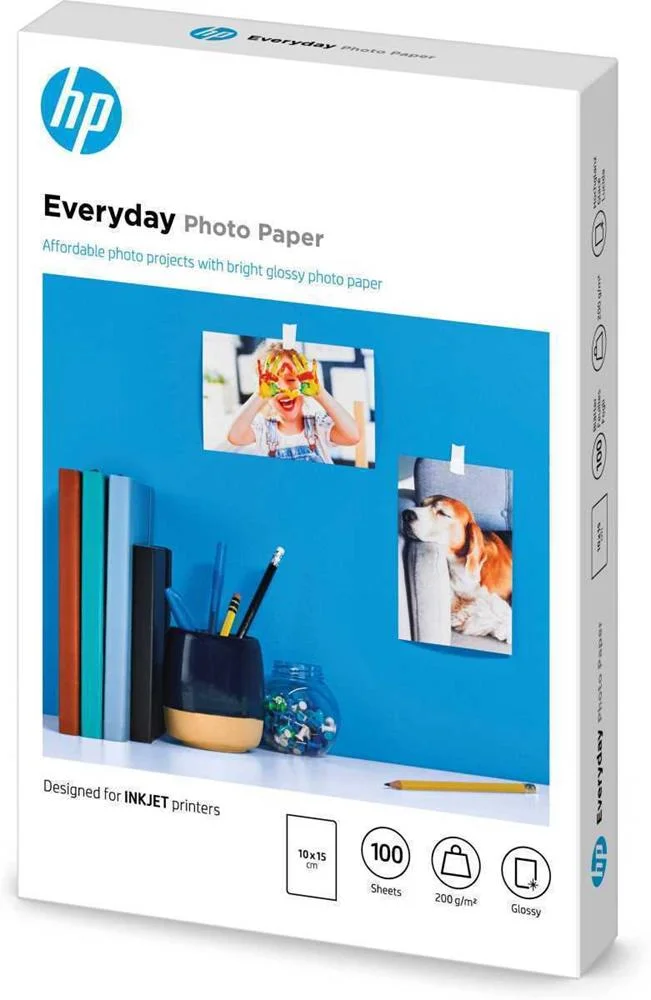 Hp Everyday Photo Paper - Glänzend - 8 Mil - 100 X 150 Mm