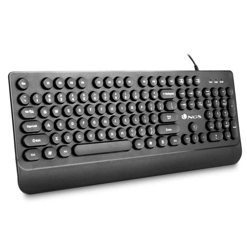 Ngs Teclado Dot Portuguese Teclas Circulares C/ A.
