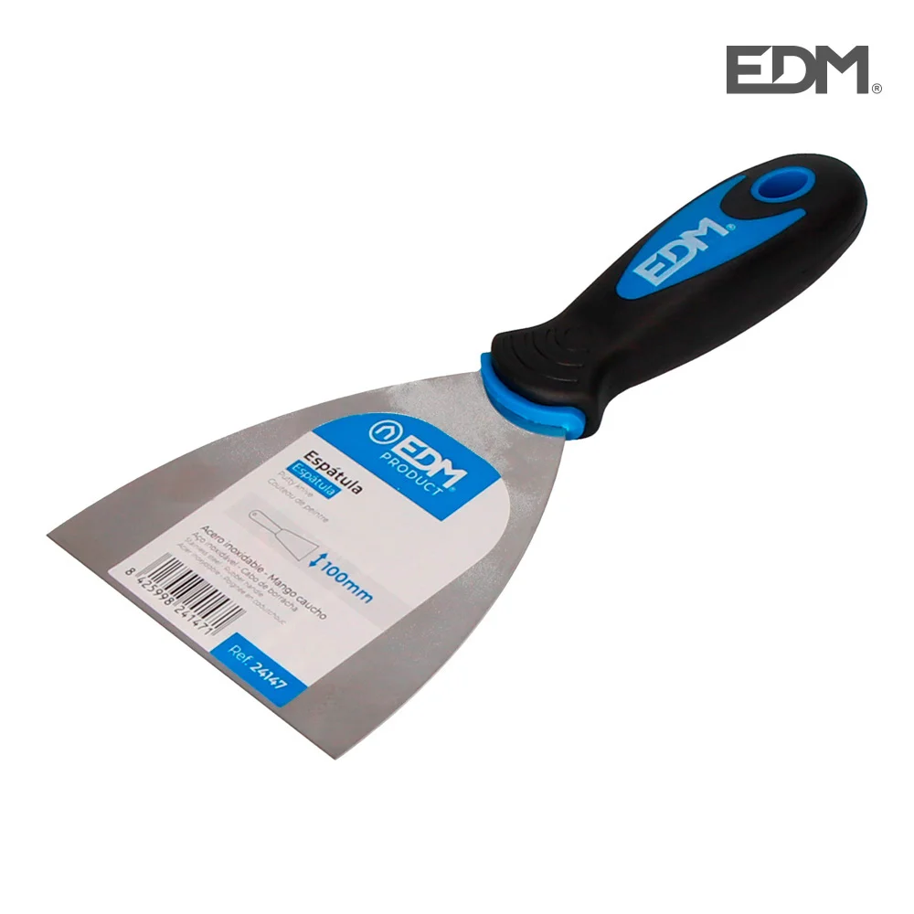 Espátula Profissional Alça de Borracha 100mm Edm