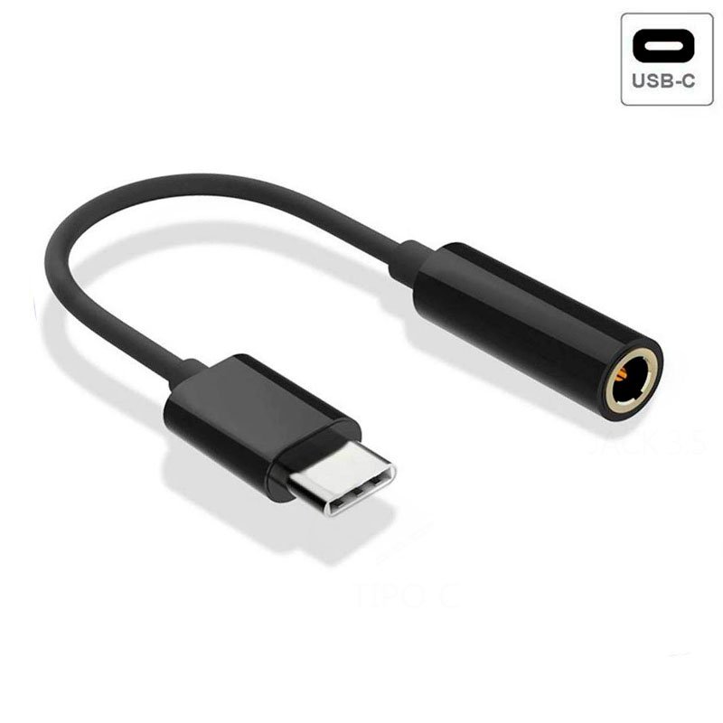 Adaptador Conector Tipo C A Jack 3,5 Mm Universal