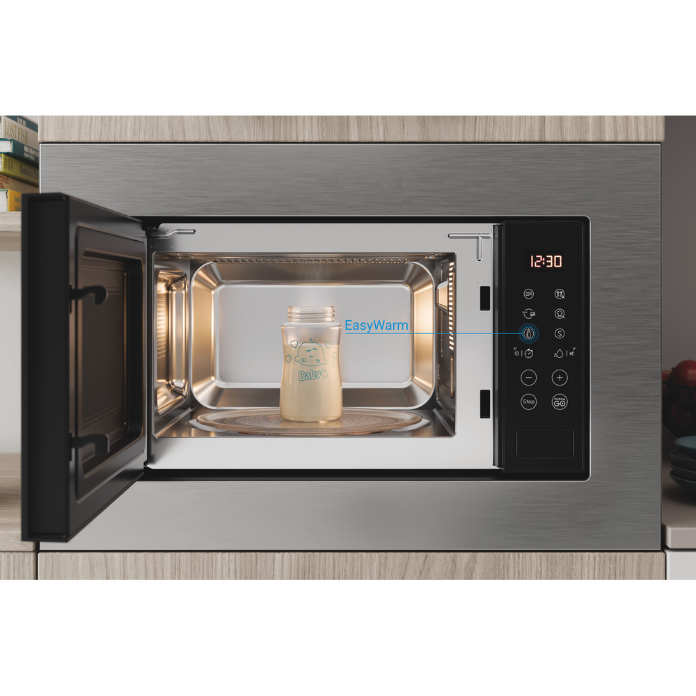 Indesit Mwi 120 Gx Built-In Grill Microwave 20 L 800 W Stainless Steel