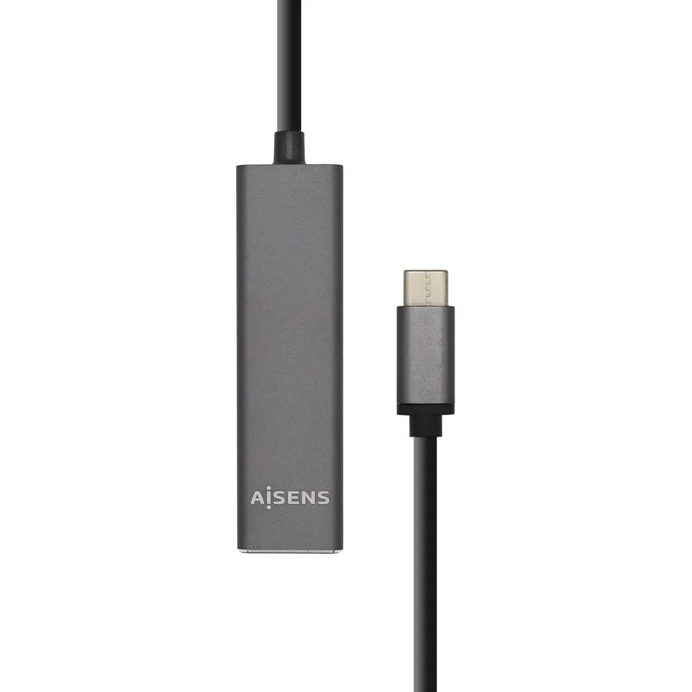 Hub 4 Puertos Usb 3.0 Aisens 480mbit/S Gris 4xusb.