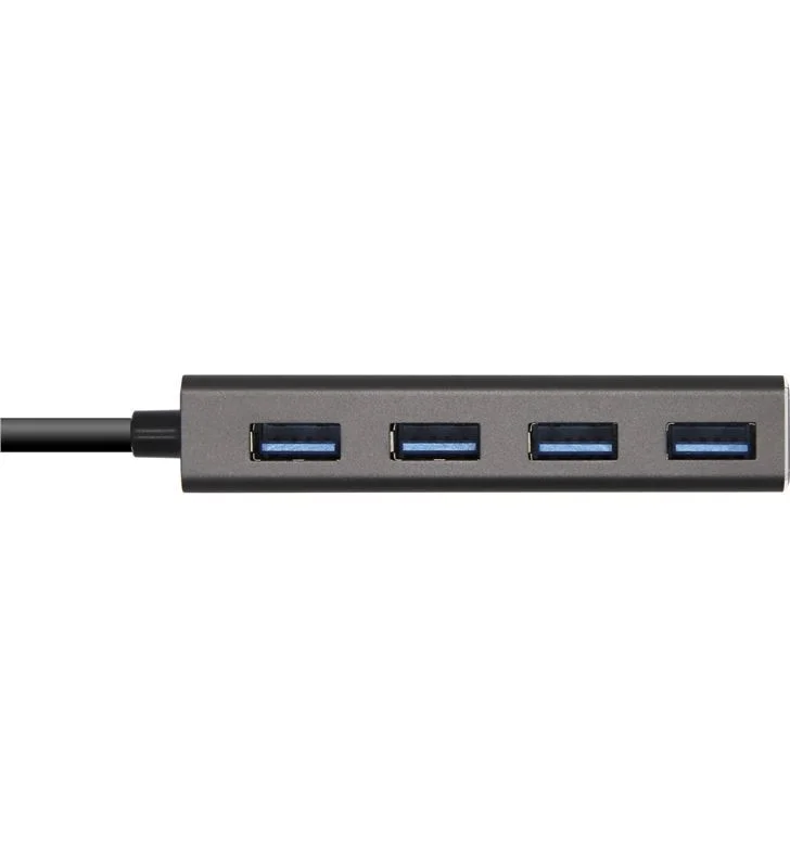 Hub 4 Puertos Usb 3.0 Aisens 480mbit/S Gris 4xusb.