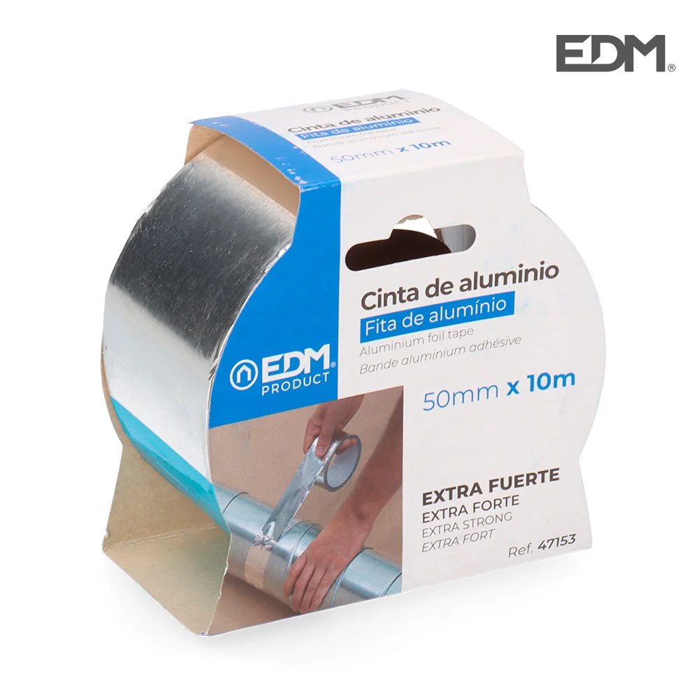 Fita Adesiva Multiuso De Alumínio 10mx50mm