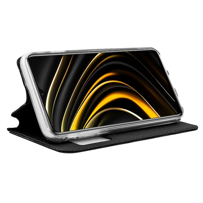 Capa Flip Cover Xiaomi Pocophone M3 Liso Preto