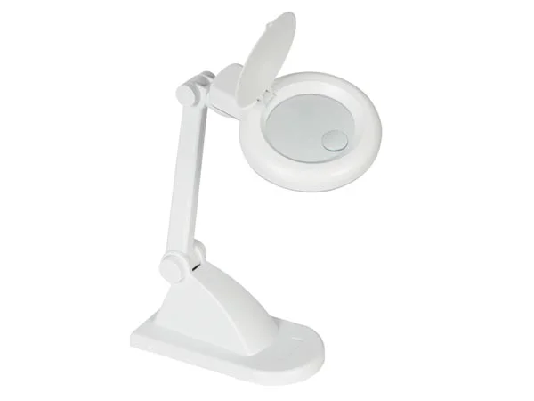 Candeeiro de Secretária com Lupa de 3 Dioptrias - 12w - Branca