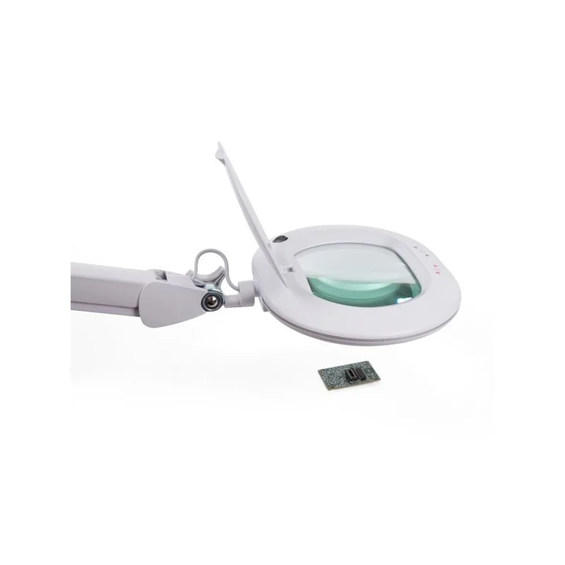 Lâmpada LED para Secretária com Lupa - Regulável - 5 Dioptrias - 60 Leds