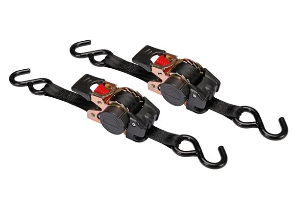 Conjunto com 2 X Cinta Catraca Retrátil - 300 Kg - 3 M X 25 Mm