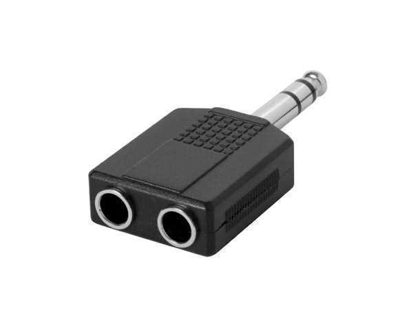 Conector Jack - Ficha 6.35 Mm Macho / 2 Fichas 6..