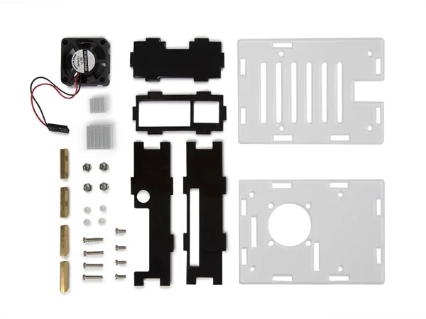 Caixa Transparente com Refrigeração para Raspberry Pi® 3b & 3b +