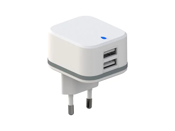 Carregador Compacto com Dupla Saída Usb 5 V - 4.8 a Máx. - 24 W Máx. - Branco