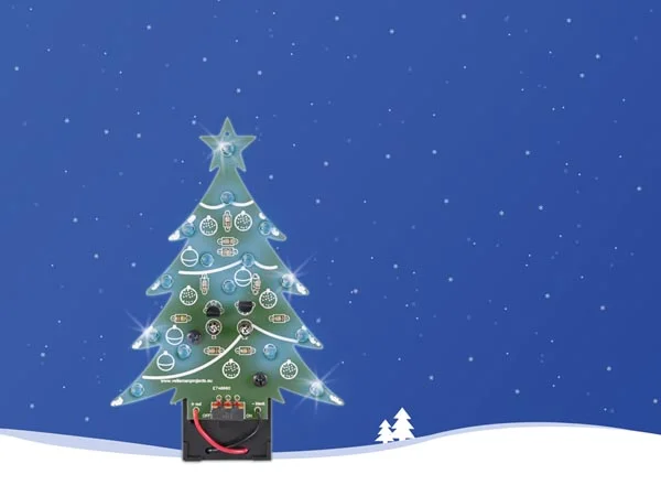 Árbol de Navidad - Versión LED Azul Con Interrupt.