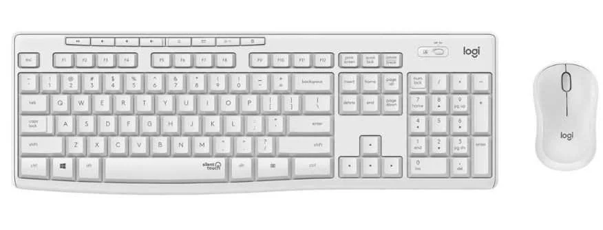 Logitech Mk295 Silent Wireless Combo Keyboard Rf Wireless Qwerty Us International White