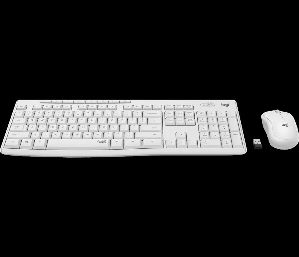 Logitech Mk295 Silent Wireless Combo Keyboard Rf Wireless Qwerty Us International White