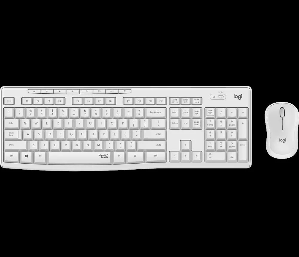 Logitech Mk295 Silent Wireless Combo Keyboard Rf Wireless Qwerty Us International White