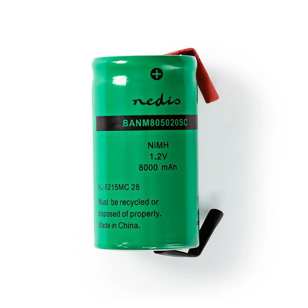 Bateria de Hidreto de Metal Níquel  1,2 V 8000mah