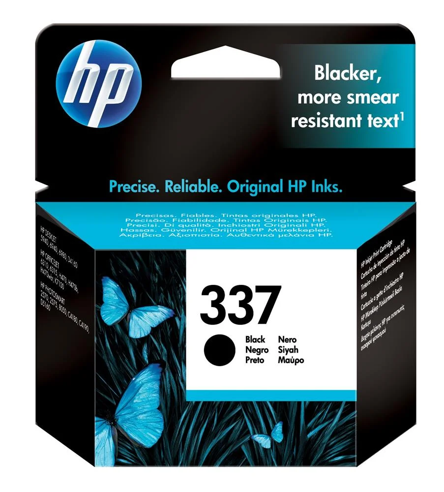 Hp 337, Original, Tinta à Base de Pigmentos, Pret.