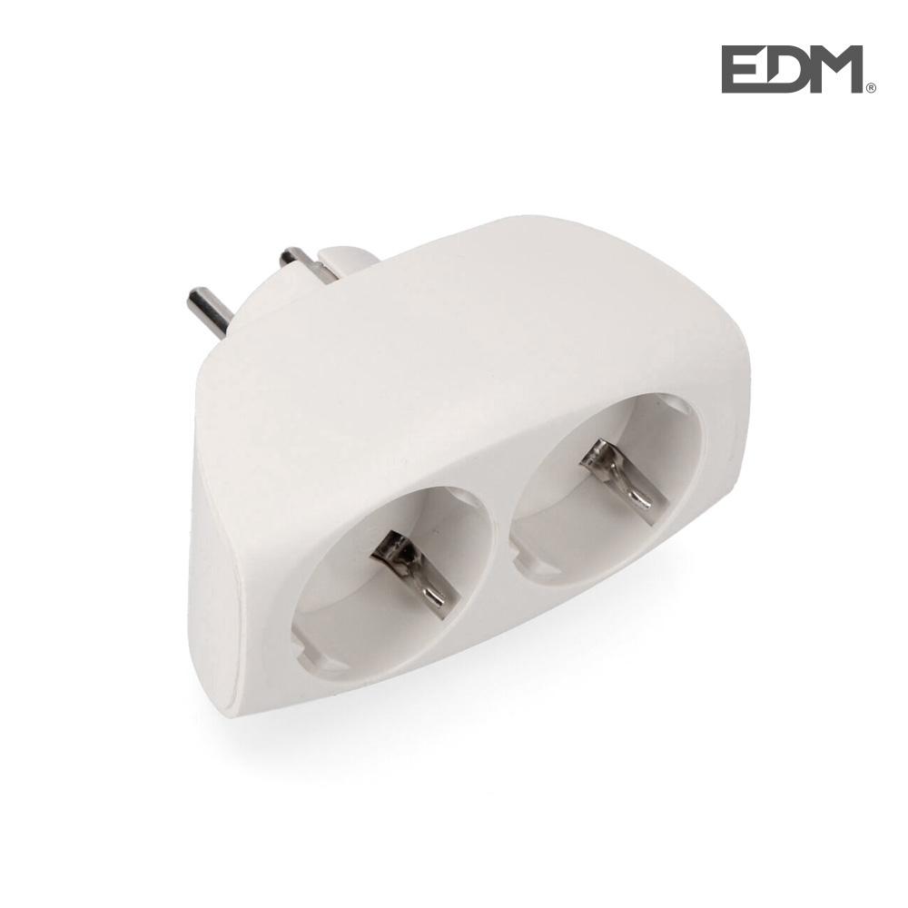 Ficha Schuko Femea Dupla 2.400w
