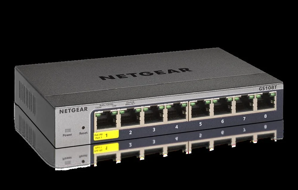 Hub Switch 8 Ptos Netgear Gs108t-300pes