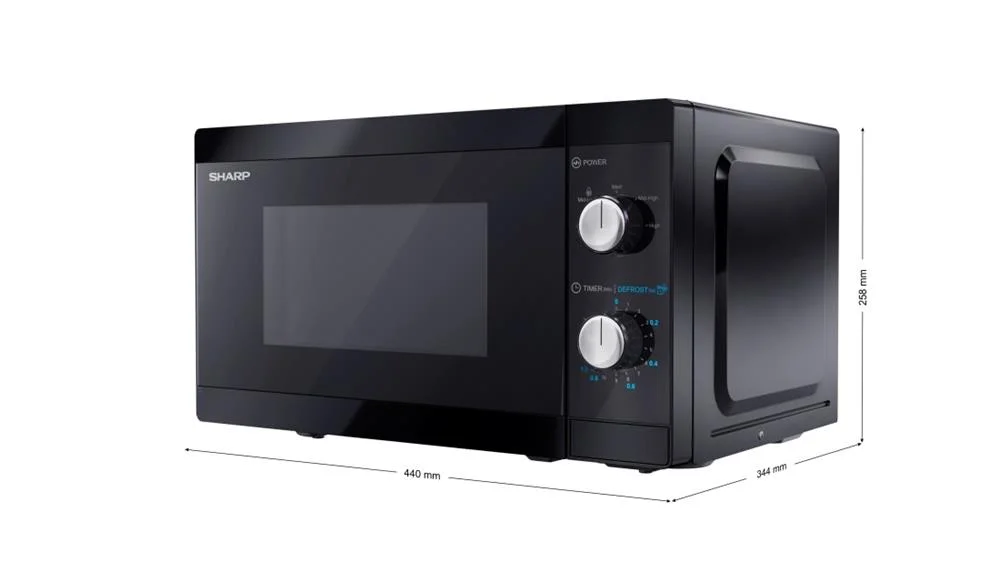 Sharp Yc-Ms01e-B Microwave Countertop Solo Microwave 20 L 800 W Black