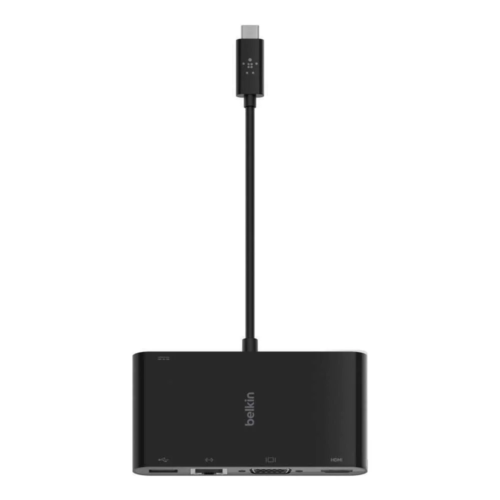 Adaptador Belkin Tipo C a (Gbe, Hdmi, Vga, Usb/ A)