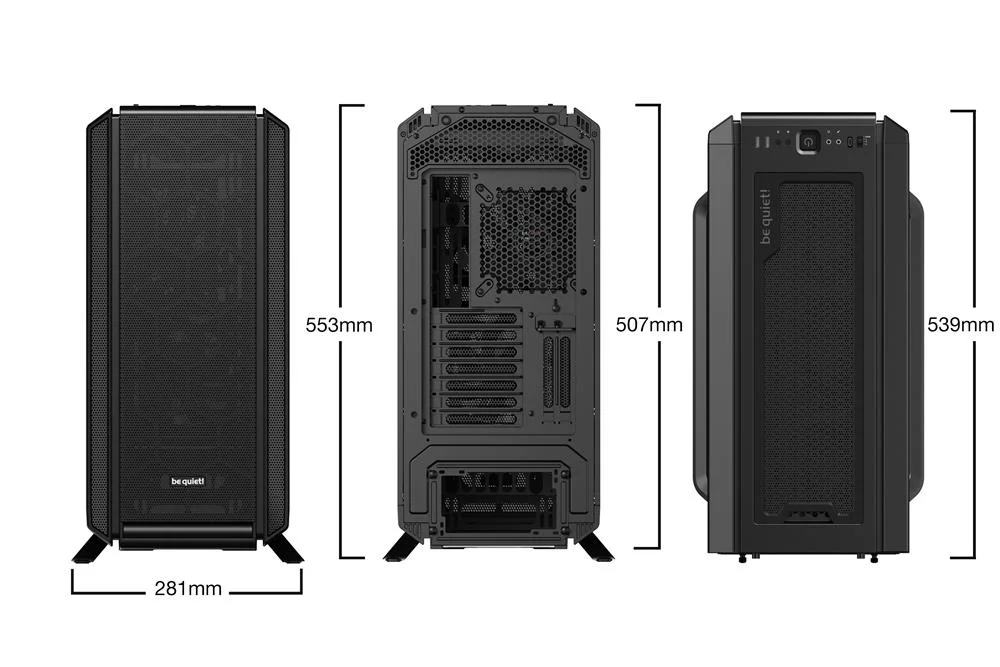 Caixa Mini-Atx Silent Base 802 Midi Tower Preto - Be Quiet!