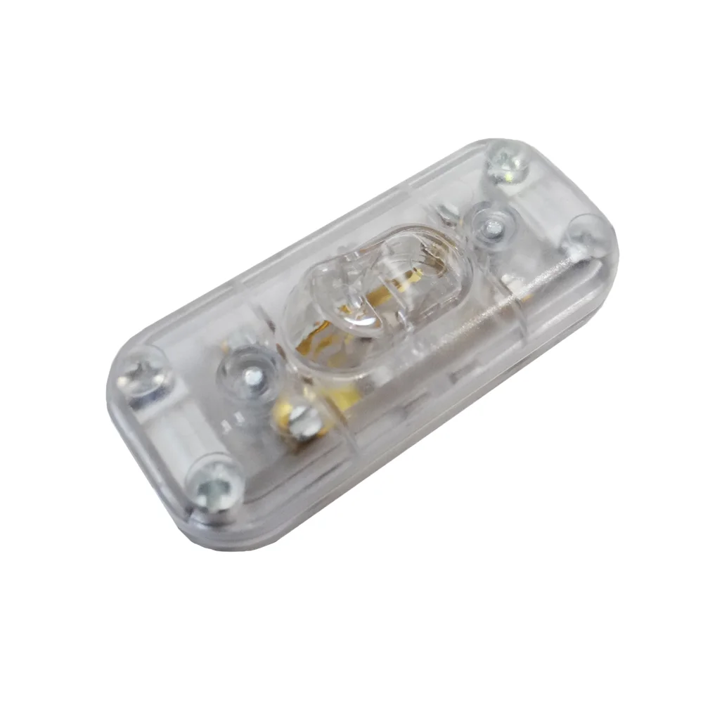 Interruptor Unipolar 2a Montado Transparente