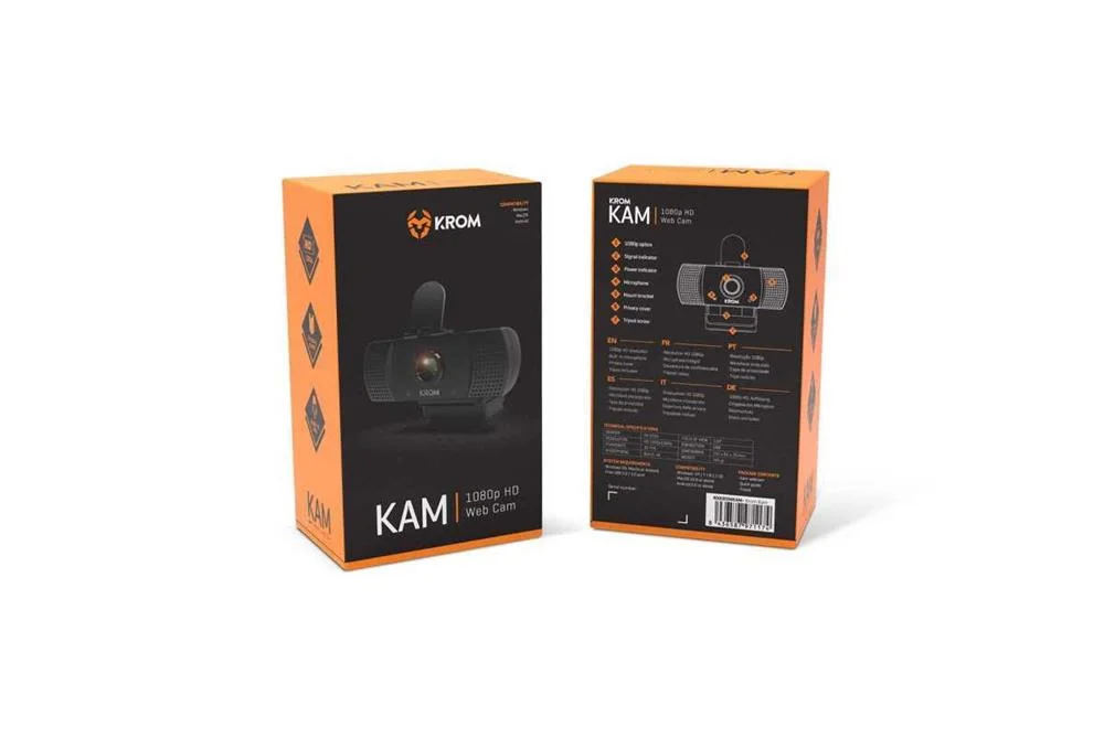 Webcam Nox Krom Kam Fullhd C/ Tripé