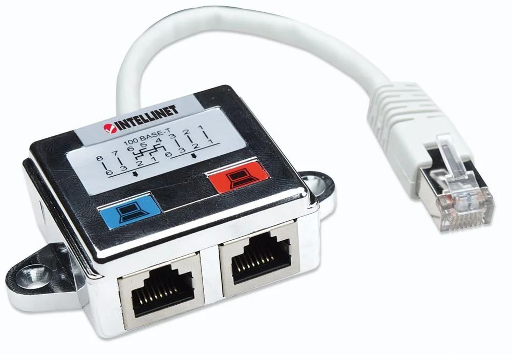 Intellinet Verteiler Rj45 2-Port Ftp                 Silber