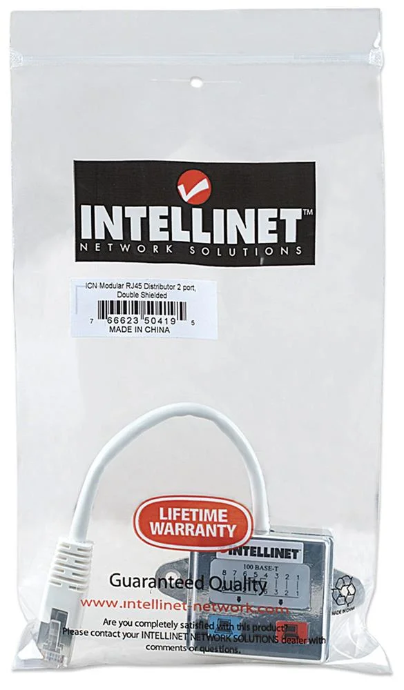 Intellinet Verteiler Rj45 2-Port Ftp                 Silber
