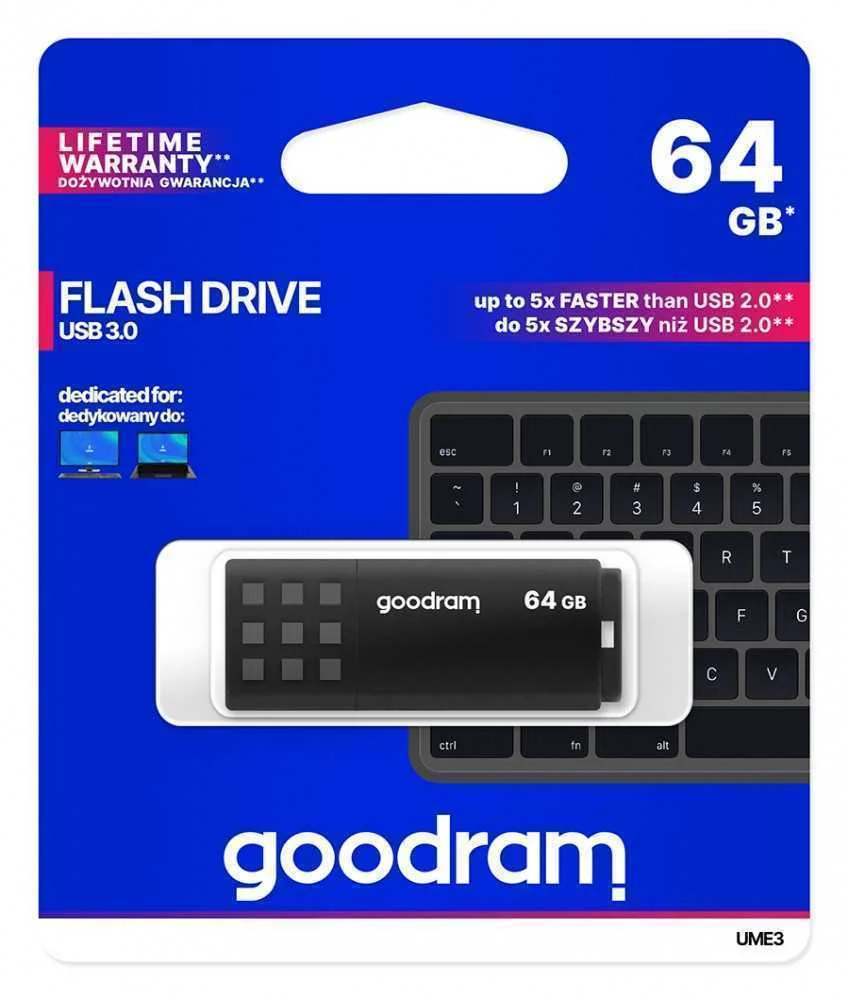 Goodram Ume3 Usb 3.0        64gb Black