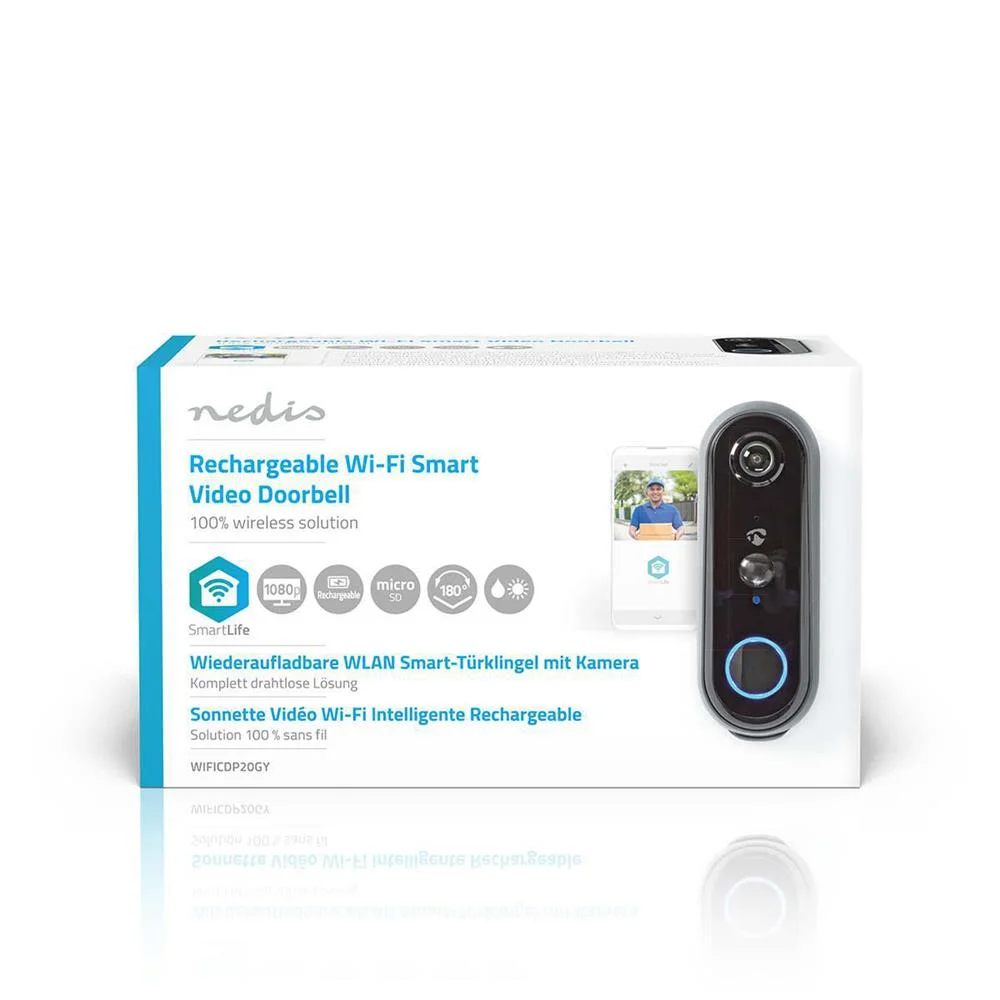Vídeo Porteiro Inteligente Nedis Smartlife Hd 1080p