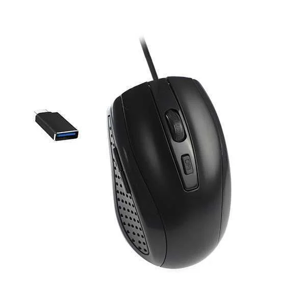 Rato Lifetec.Ótico C/F Bow Pt-Lfmou049