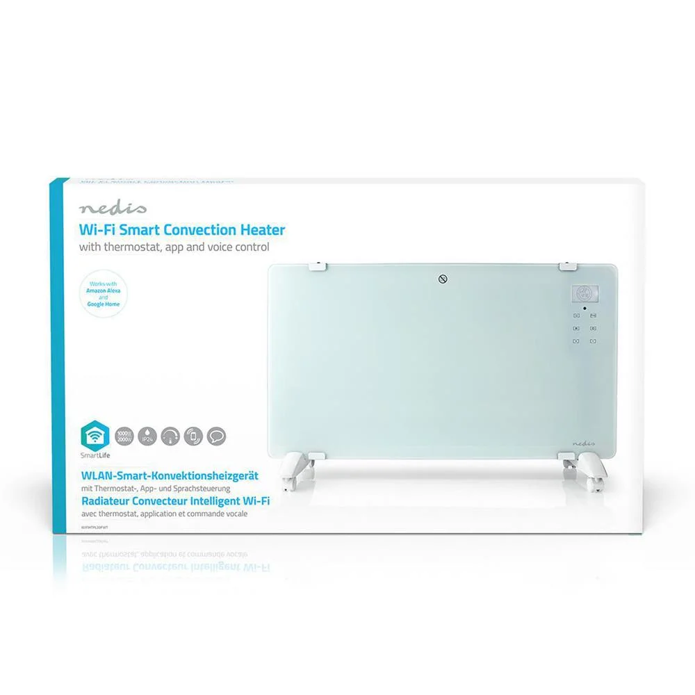 Aquecedor Wi-Fi 2000W Vidro (Branco) - NEDIS