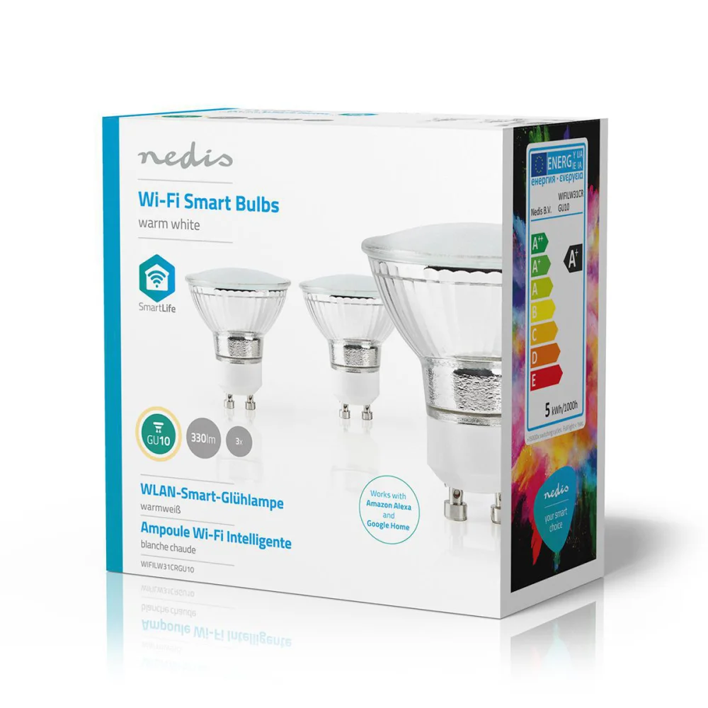 Lâmpada Led Gu10 Smart Wi-fi Branco Quente