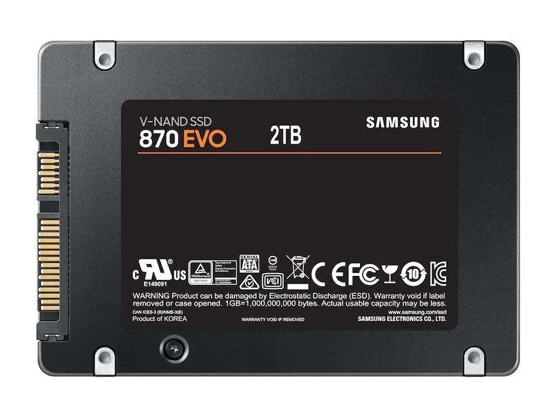 Samsung 870 Evo 2.5  2 Tb Serial Ata Iii V-Nand Mlc