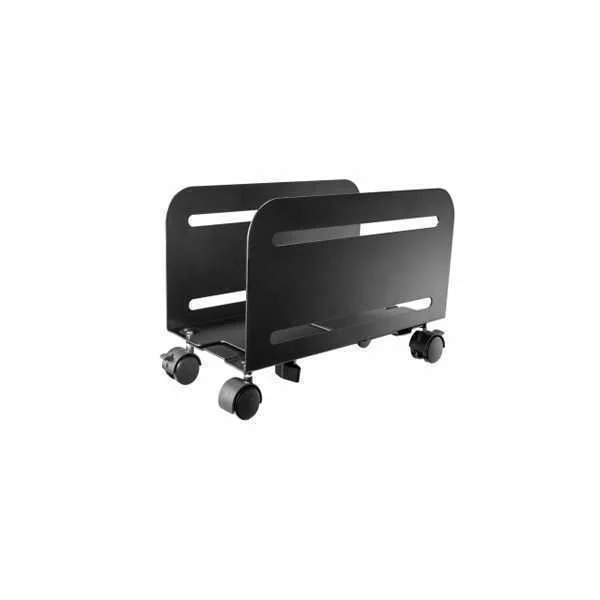 Suporte De Computador Com Rodas Metal Preto