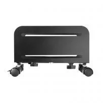 Suporte De Computador Com Rodas Metal Preto