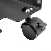 Suporte De Computador Com Rodas Metal Preto