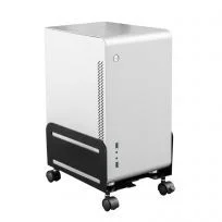 Suporte De Computador Com Rodas Metal Preto