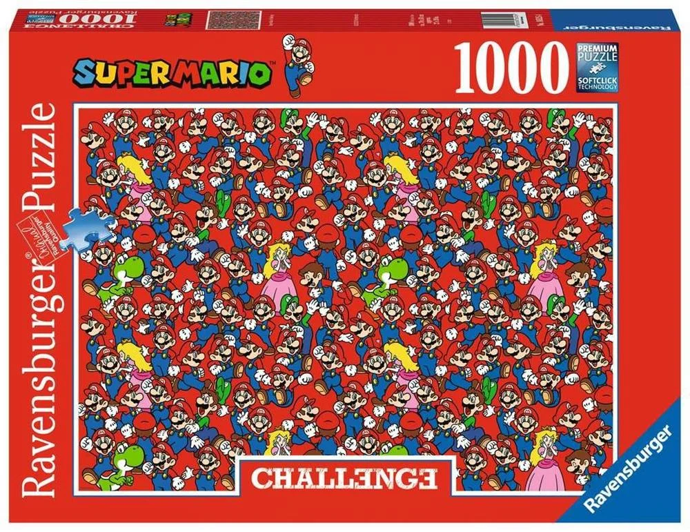 Puzzle Challenge Super Mario Nintendo 1000pzs