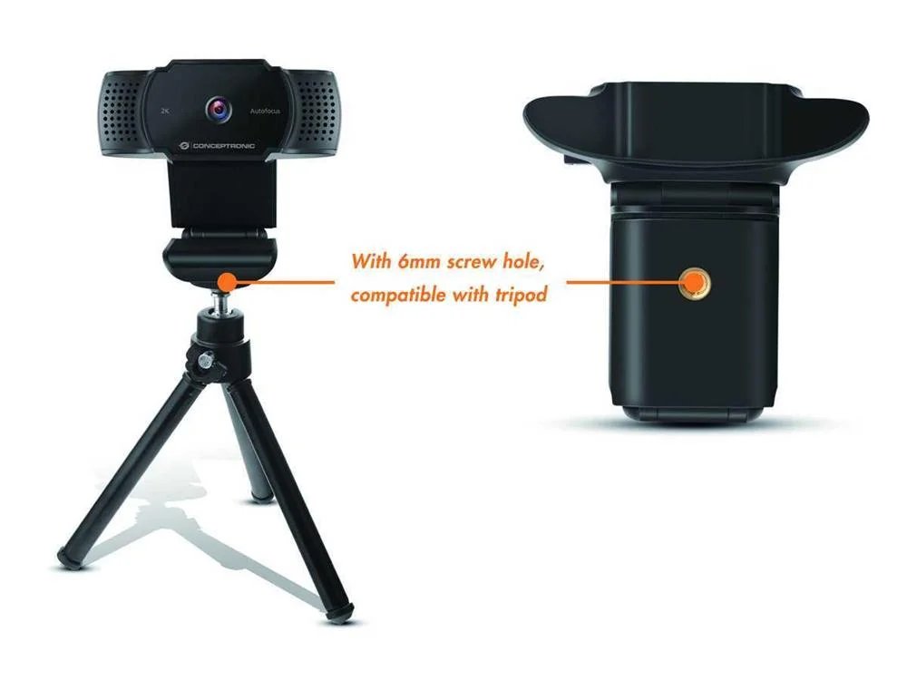 Conceptronic Webcam Amdis 02b 2k Super Hd Autofoc.