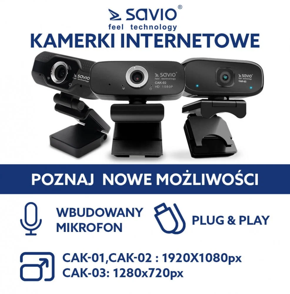 Savio Fullhd Webcam Cak-01