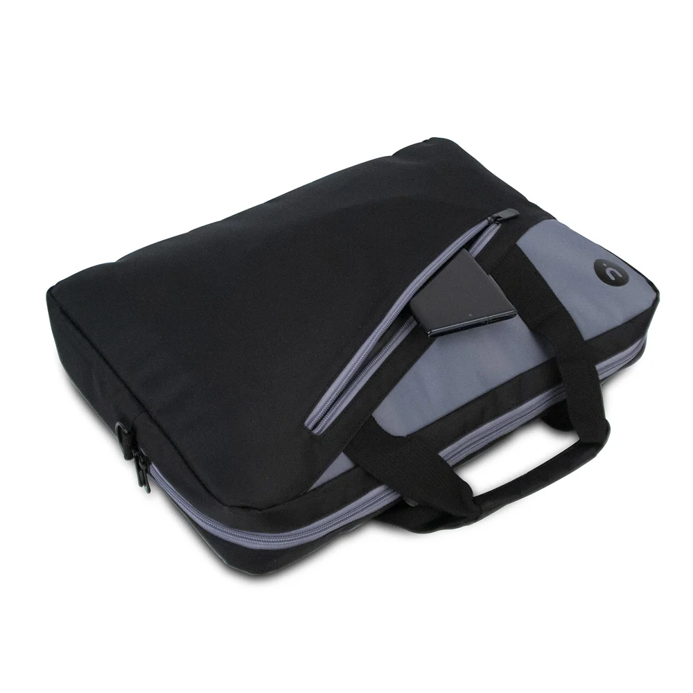Mala Ginger P/ Portátil Até 14" Preto/Cinzento - Ngs