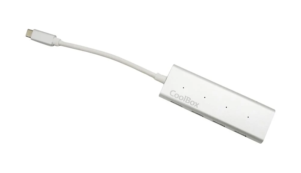 Coolbox HUB USB 2.0 com 4 Portas USB Branca